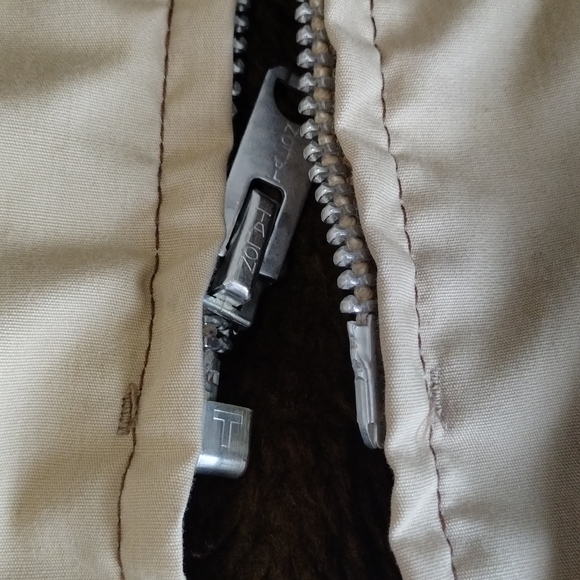 Montgomery Ward women's jacket zip up faux fur sherpa lined brown size Medium - Picture 12 of 16